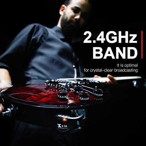 Xvive U2 Guitar Wireless System With Transmitter And Receiver For Electric Guitars, Bass, Violin (Black) #TOP2