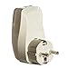 OREI 3 in 1 Schuko Travel Adapter Plug with USB and Surge Protection - Grounded Type E/F - Germany, France & More