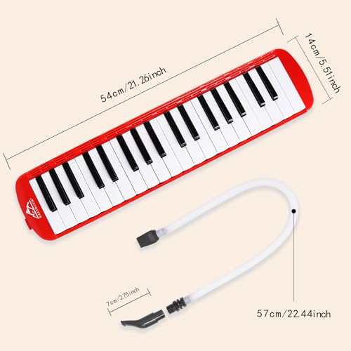 image for EastRock 37 Key Melodica Instrument Air Piano Keyboard Soprano style P