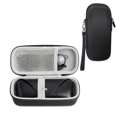 Image of EVA Hard Sunglasses Case for Ray-Ban Meta Smart Glasses Case- Compatible with Wayfarer /Skyler /Headliner & Charging Box - Soft Interior Wrist Strap Case for Business Trip & Outdoor