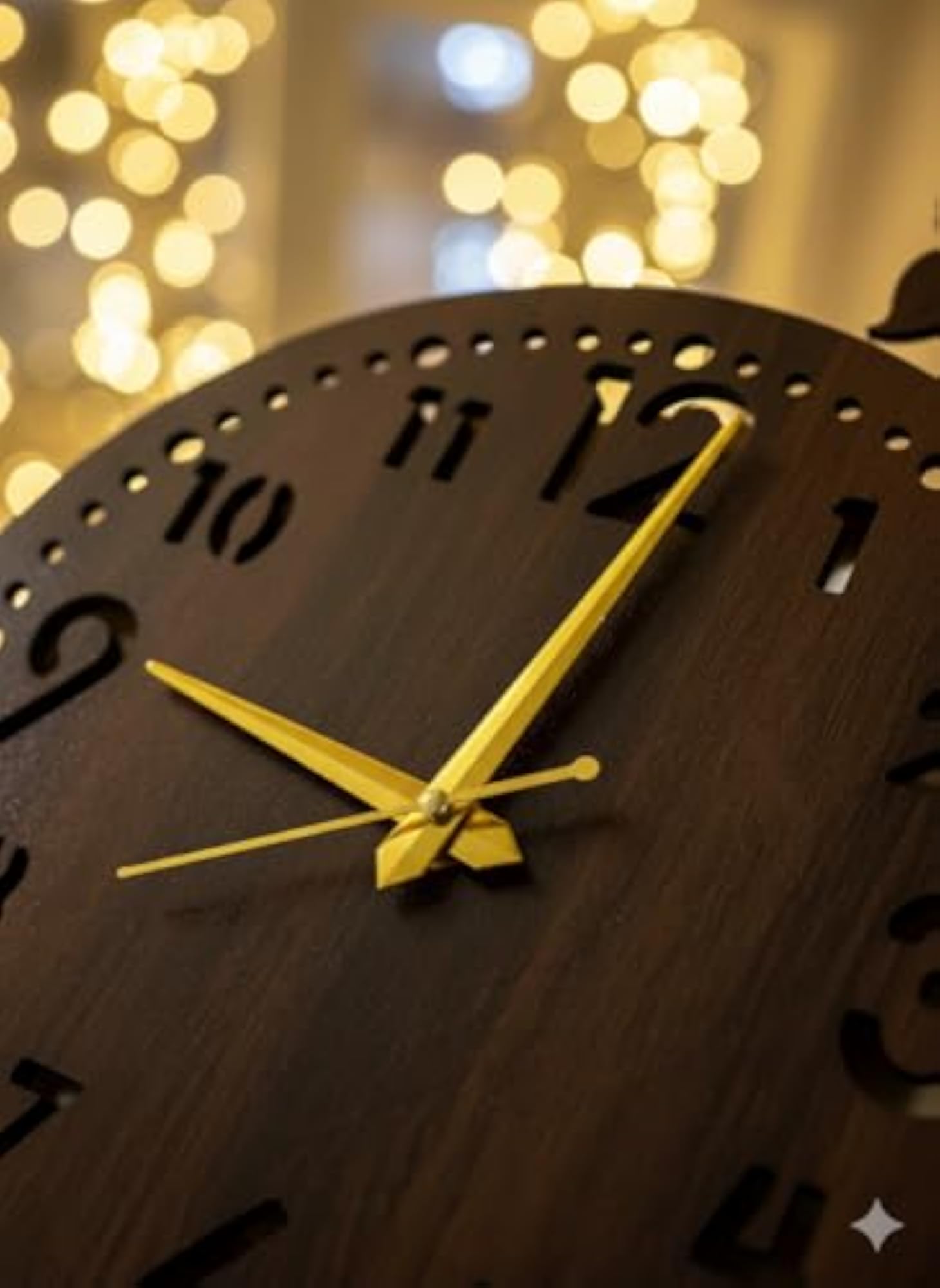 Wooden MDF Analog Wall Clock for Home & Office