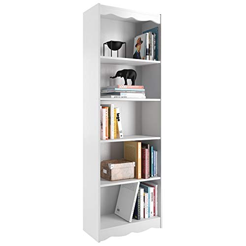 Sonax Hawthorn 72-Inch Tall Bookcase, Frost White #TOP4