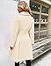 GRACE KARIN Long Trench Coats for Women Lapel Double Breasted A Line Jacket White XL