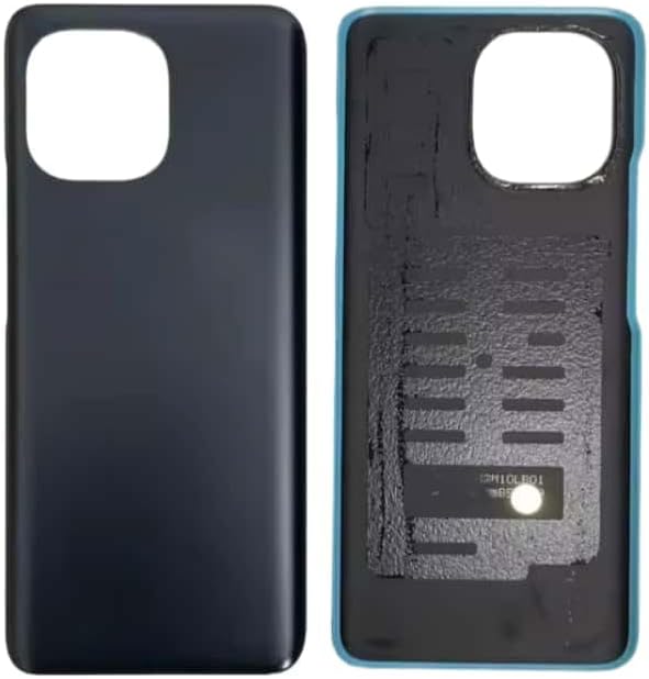 YOOOKOOO Compatible Rear Back Cover for Xiaomi Mi 11– Battery Door Housing Replacement Part (Blue with Lens)