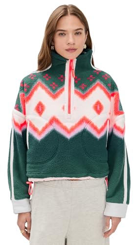 Free People Women's Printed Mountain High 1/2, Soft Glow Green Glow