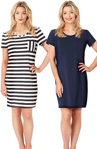 Indigo Sky Camicia da notte da donna Birdie Plus Size in morbido jersey con bottoni, vino, 8-10