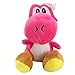WEWU Super Mario Juego De Dibujos Animados Figura Muñeco De Peluche Rosa Rojo Mario Bros Yoshi Dinosaurio Muñeca 17Cm, Colgante Regalos De Cumpleaños