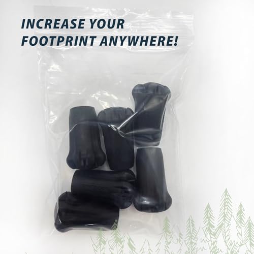 TREKOLOGY Black Trekking Pole Tips Replacement (New 6pc Pack) - Thumbnail 7