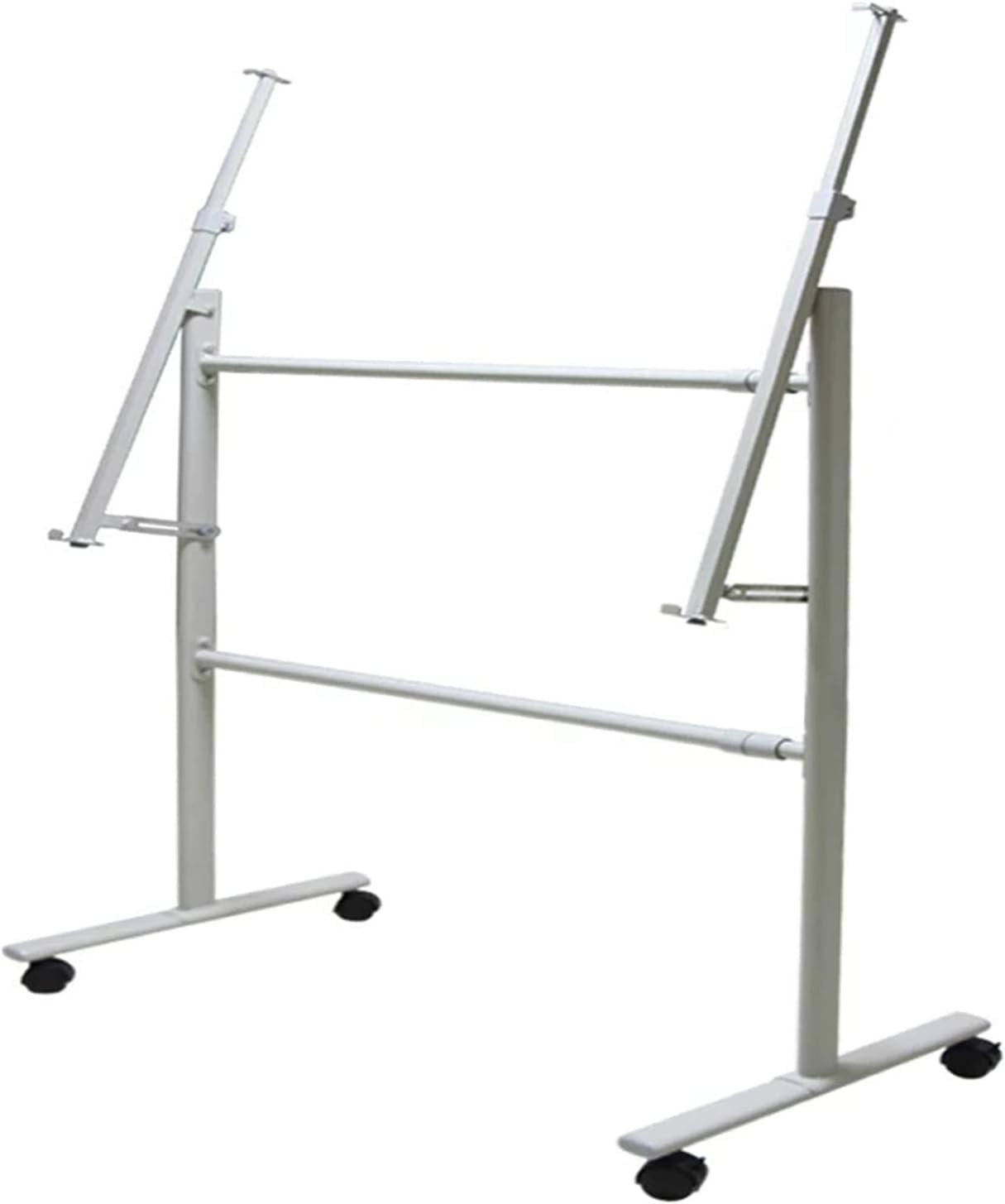 Grand Support de Tableau Blanc Roulant, Support de Tableau effaçable à Sec Mobile à Angle réglable, Convient à la Taille maximale du Tableau Blanc 120x240cm