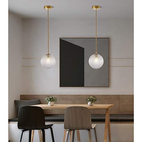 Lámpara de techo colgante LED 7W Camandilla luces de vidrio para pasillo 3
