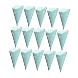 Toyvian 20 Piezas Conos Huecos para Confeti de Papel Artesanal Conos de Pétalos Azules para Boda y Fiesta Sostenedores Resistentes y Fáciles de Doblar