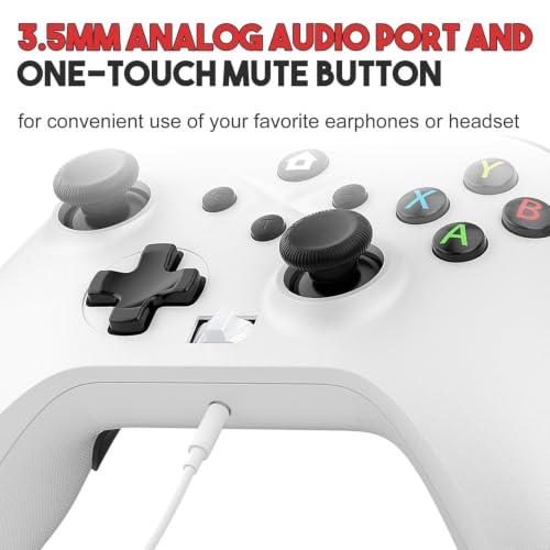 Image of Dinosoo 2 Pack 10ft Wired Controller for Xbox One Series X|S & Windows 10 /11, PC Steam Games Controller, Built-in Dual Vibration Turbo Macro
