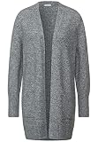 Street One Damen A253412 Longcardigan, Silent Grey Melange, 42