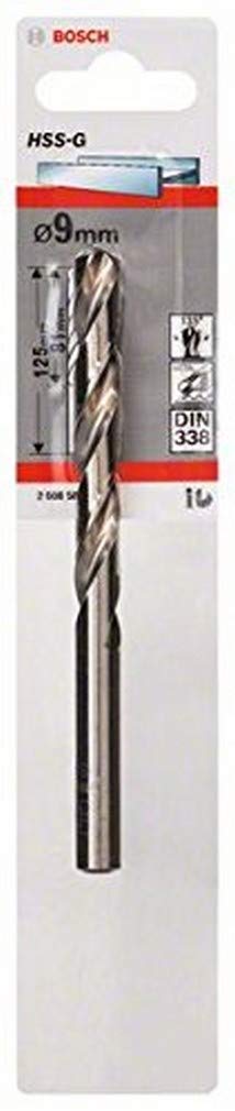 Bosch Bosch Professional 1x Metal drill bits HSS-G DIN 338 (for metal, Ø 9 x 81 x 125 mm, Accessory Drill Driver)