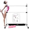 Ballet Barre Portable for Home - Adjustable & Portable Premium 4ft Double Ballet Barre, Bar for Stretch, Pilates, Dance, Fitness, Booty or Active Workouts, Made of Aluminium Light Weight, Gray