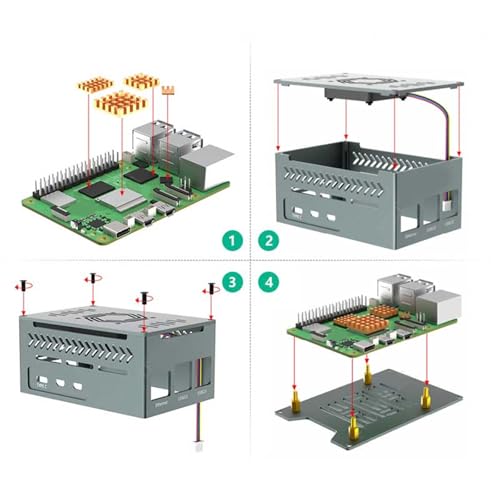 Carcasa de aluminio para 5 ventiladores con disipador PCIe 6