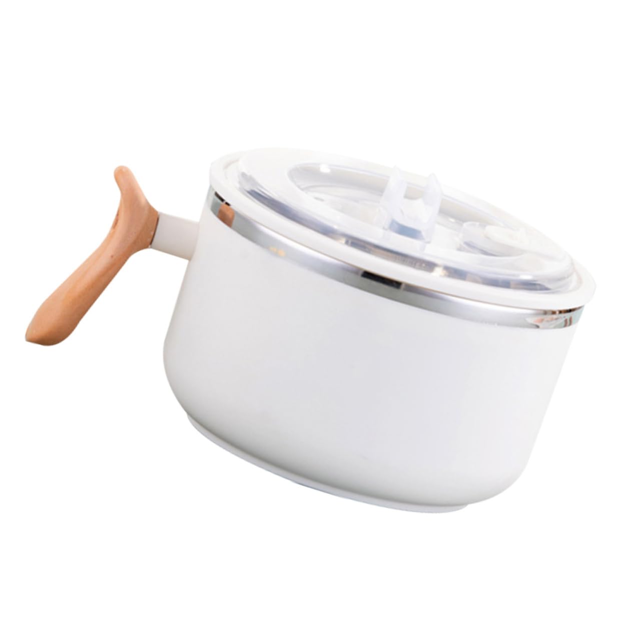 Cabilock Covered Ramen Bowl with Handle Instant Noodles Cup with Lid and Drain for Home Office Travel and Camping