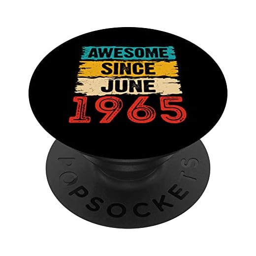 Regalos de 58 años impresionantes desde junio de 1965 PopSockets PopGrip Intercambiable