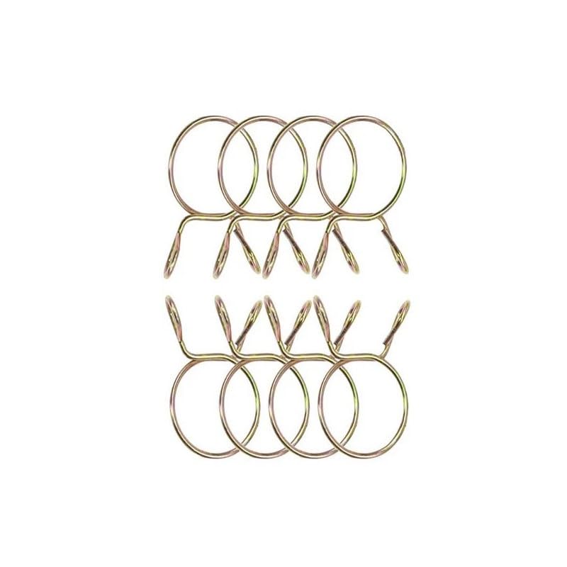 10Pcs Hose Water Pipe Air Tubing Spring Clips Clamps Assortment Kit 5-31MM Hose Clamp Clamps(10MM)