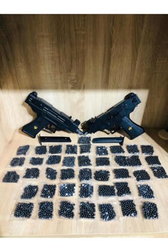 Boncuklu 2 adet Uzi Silah + 42 Paket Mermi