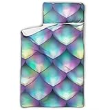 N\A Mermaid Tale Scale Weave Niños Saco de Dormir para niñ