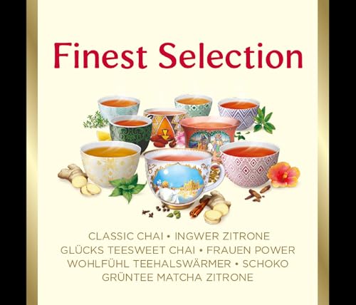 Yogi Tea Finest Selection - 9 Bestseller Teesorten: Classic, Ingwer-Zitrone, Glückstee, Sweet Chai, Frauen Power, Wohlfühl Tee, Halswärmer, Schoko und Grüntee Matcha Zitrone, 6x18 Beutel