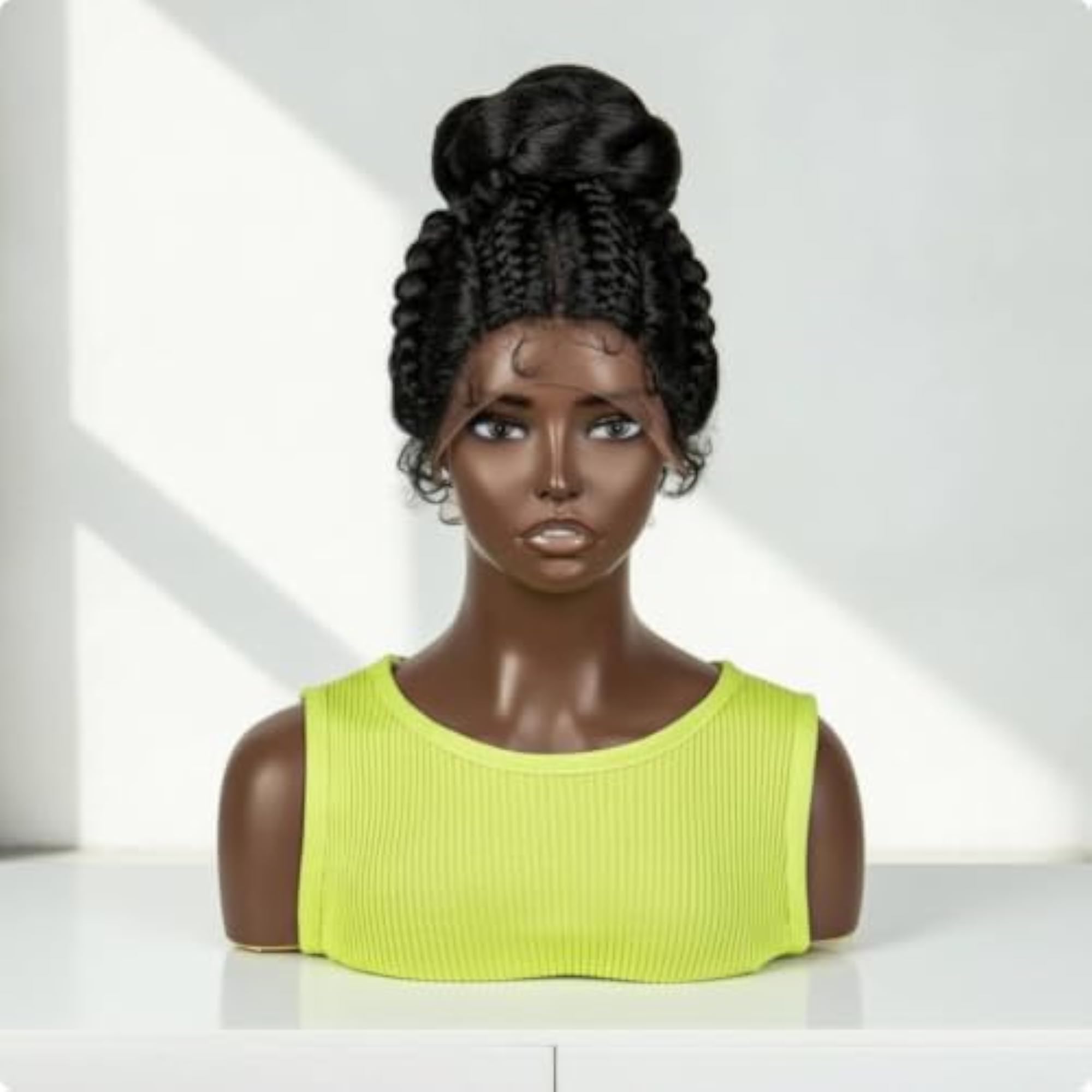 Elegant Realistic Jewelry Display Bust with Shoulders