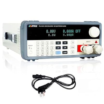 MATRIX Programmable DC Electronic Load Tester PEL8150, 150V30A150W, 0.1mV0.1mA Resolution Constant Current Voltage Load, 0.1% Accuracy Battery Capacity Tester, RS232 PC Software Compatible