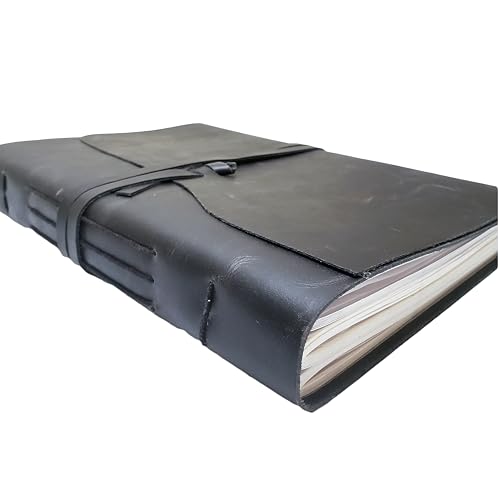 Álbum de fotos vintage grande de cuero con cierre de hebilla - Páginas estilo scrapbook, incluye caja de regalo - Capacidad para 200 fotos de 10x15 cm o 12x18 cm miniatura 2