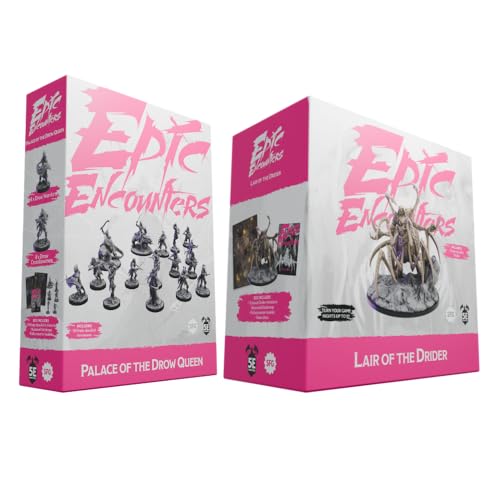 Steamforged Games Epic Encounters: Palace of the Drow Queen y Lair of the Drider Bundle miniatura 1