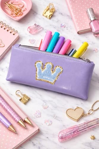 Image of ASIAN Cute Pencil Pouch for Boys & Girls | Zipper Pencil Case for Kids | School Stationery Organizer | Cosmetic & Pen Holder for School, Office & Travel