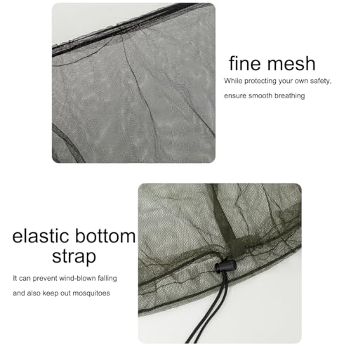Mosquito Head Net Hat, Sun Protection Bug Face Mask, Fine Mesh Insect Netting for Fishing, Camping, Beekeeping miniatura 4