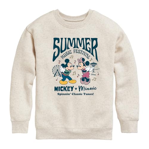 Disney Characters - Mickey & Friends - Mickey & Minnie - Spinning Classic Tunes - Toddler & Youth Long Sleeve Tee