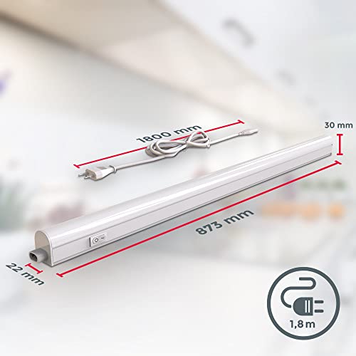 Réglette LED 15W haute luminosité 1200 Lm blanc neutre B.K.Licht pour meuble haut