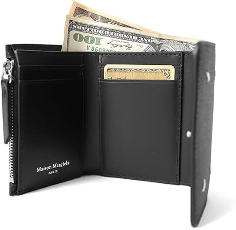 MaisonMargielaマルジェラ 三つ折り財布 グレインレザー Amazon | Maison Margiela メゾンマルジェラ グレインレザー 3