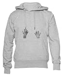 GUNMANTOR Scratch Sudadera Gris para Hombre Mujer Unisex Manga Larga Cuello Redondo Hoodie Grey Unisex