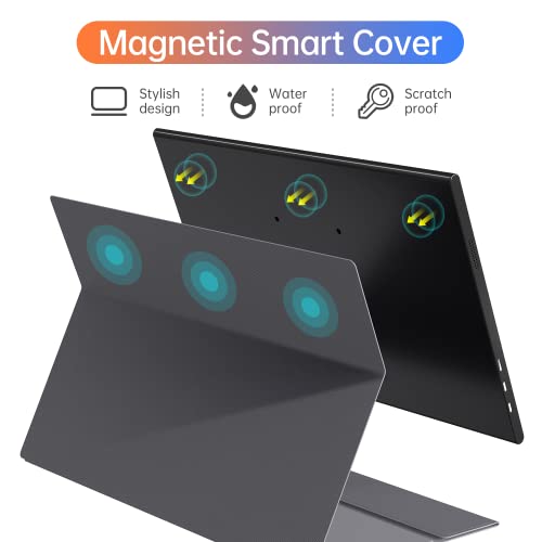 Forhelp 15.6Inch Portable Monitor,1080P Usb-C Hdmi Second External Monitor For Laptop,Pc,Mac Phone,Ps,Xbox,Swich,Ips Ultra-Thin Zero Frame Gaming Monitor/Premium Smart Cover thumb #6