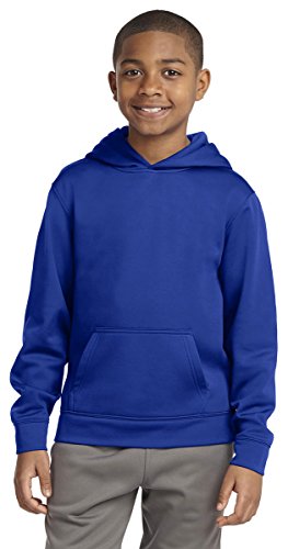 Sport Youth Wick Fleece Hooded Pullover>XL Lime Shock YST244