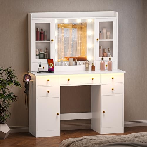 Luxury Makeup Vanity Desk with Lights