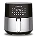 Price comparison product image Climatik XXL 8.0 Litre Air fryer Oven Extra Large Size | Rapid Air Circulation x8 Cooking Presets For Healthy Oil Free Low Fat Cooking | Digital Display Time and Temperature Control