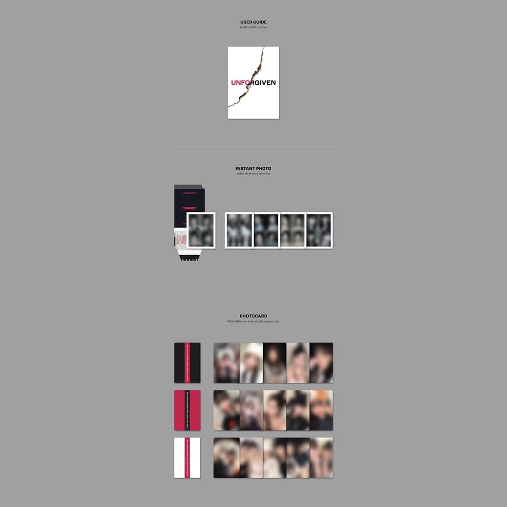 LE SSERAFIM 1st Studio Album UNFORGIVEN (Weverse Albums ver.)