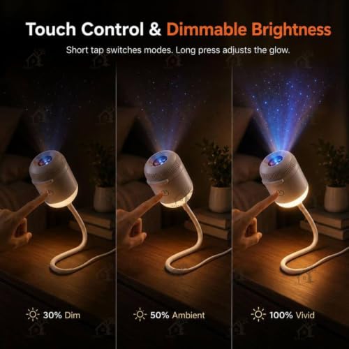 Image of 2-in-1 Galaxy Projector Night Light with 3 Sliding Projection Films, USB Starry Sky Lamp, Adjustable Brightness 360 Rotating Design and USB Power for Car and Bedroom Decoration for Adults and Kids