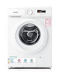 COMFEE' Freestanding Washing Machine,8KG Load,1400RPM,Steam Wash,Slim Design,Quick Wash,BLDC Durable Inverter Motor,White-CFE12EW80/W