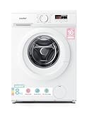 COMFEE' Freestanding Washing Machine,8KG Load,1400RPM,Steam Wash,Slim Design,Quick Wash,BLDC Durable Inverter Motor,White-CFE12EW80/W