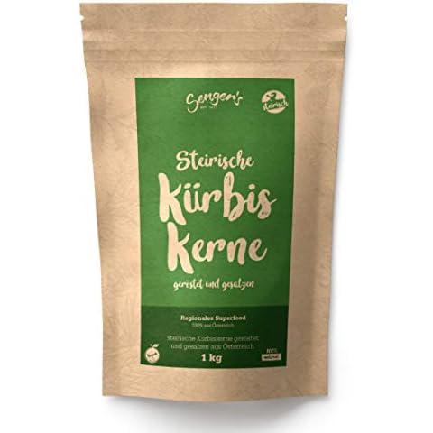 Steirische Kürbiskerne geröstet und gesalzen natürlich, vegan gesunde Knabber-Kerne 1kg Cover