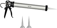 AWFPRO Sausage Caulking Gun: 20oz Foil Pack & 10oz Cartridge Convertible, 18:1 Thrust Ratio, Aluminum Barrel w/ 3 Tips