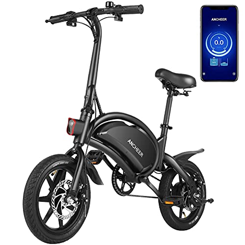 ANCHEER Folding Electric Bicycle with 12"/14'' Wheels – Lightweight and Portable