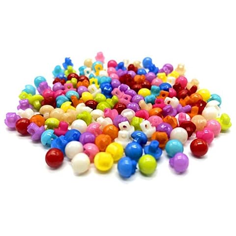 acbtao124 100pcs / lot Assorted Colors Forms Small 6mm Resin Button 2 Holes Sewing DIY Hand-Clothing Accessories (Color : 09) Cover