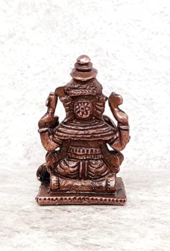 Image of Copper Ganesh Idol 1.6 in | Patina Antique Finish | 48g