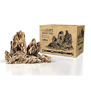 ARKA Aquatics myScape-Rocks Dragon – Pietra di Drago – Pietra Naturale per acquascapes Unici in Ogni Acquario d’Acqua Dolce e terrario, Ideale per acquari Fino a Circa 60 cm, 5 kg, Marrone MSRD5
